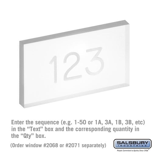 Custom Window Engraving - on Clear Plastic Window - for Brass Mailbox Door - Sweatfully