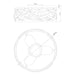 21" Ahmedabad Industrial DC Motor Flush Mount Reversible Ceiling Fan with LED Lighting and Remote Control - Sweatfully
