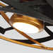 21" Ahmedabad Industrial DC Motor Flush Mount Reversible Ceiling Fan with LED Lighting and Remote Control - Sweatfully