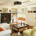 21" Kanpur Farmhouse Flush Mount Reversible Ceiling Fan with LED Lighting and Remote Control - Sweatfully