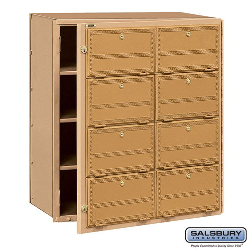 Salsbury Americana Mailbox - 8 Doors - Front Loading - Sweatfully
