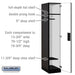 Salsbury 15" Wide Single Tier Designer Wood Locker - 1 Wide - 6 Feet High - 21 Inches Deep - Black - Hasps - Sweatfully