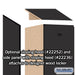 Salsbury 15" Wide Single Tier Designer Wood Locker - 1 Wide - 6 Feet High - 21 Inches Deep - Black - Hasps - Sweatfully