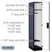 Salsbury 15" Wide Single Tier Designer Wood Locker - 1 Wide - 6 Feet High - 21 Inches Deep - Blue - Hasps - Sweatfully