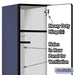 Salsbury 15" Wide Single Tier Designer Wood Locker - 1 Wide - 6 Feet High - 21 Inches Deep - Blue - Hasps - Sweatfully