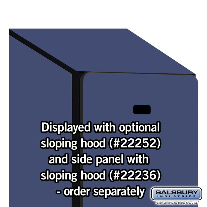 Salsbury 15" Wide Single Tier Designer Wood Locker - 1 Wide - 6 Feet High - 21 Inches Deep - Blue - Hasps - Sweatfully