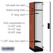 Salsbury 15" Wide Single Tier Designer Wood Locker - 1 Wide - 6 Feet High - 21 Inches Deep - Cherry - Hasps - Sweatfully