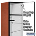 Salsbury 15" Wide Single Tier Designer Wood Locker - 1 Wide - 6 Feet High - 21 Inches Deep - Cherry - Hasps - Sweatfully