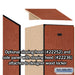 Salsbury 15" Wide Single Tier Designer Wood Locker - 1 Wide - 6 Feet High - 21 Inches Deep - Cherry - Hasps - Sweatfully