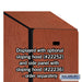 Salsbury 15" Wide Single Tier Designer Wood Locker - 1 Wide - 6 Feet High - 21 Inches Deep - Cherry - Hasps - Sweatfully