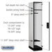 Salsbury 15" Wide Single Tier Designer Wood Locker - 1 Wide - 6 Feet High - 21 Inches Deep - Gray - Black Electronic Locks - Sweatfully