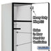 Salsbury 15" Wide Single Tier Designer Wood Locker - 1 Wide - 6 Feet High - 21 Inches Deep - Gray - Hasps - Sweatfully