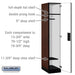Salsbury 15" Wide Single Tier Designer Wood Locker - 1 Wide - 6 Feet High - 21 Inches Deep - Mahogany - Hasps - Sweatfully