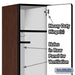Salsbury 15" Wide Single Tier Designer Wood Locker - 1 Wide - 6 Feet High - 21 Inches Deep - Mahogany - Hasps - Sweatfully