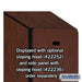 Salsbury 15" Wide Single Tier Designer Wood Locker - 1 Wide - 6 Feet High - 21 Inches Deep - Mahogany - Hasps - Sweatfully