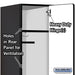 Salsbury 15" Wide Single Tier Designer Wood Locker - 1 Wide - 6 Feet High - 24 Inches Deep - Black - Hasps - Sweatfully