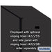 Salsbury 15" Wide Single Tier Designer Wood Locker - 1 Wide - 6 Feet High - 24 Inches Deep - Black - Hasps - Sweatfully