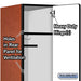 Salsbury 15" Wide Single Tier Designer Wood Locker - 1 Wide - 6 Feet High - 24 Inches Deep - Cherry - Hasps - Sweatfully