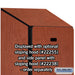 Salsbury 15" Wide Single Tier Designer Wood Locker - 1 Wide - 6 Feet High - 24 Inches Deep - Cherry - Hasps - Sweatfully