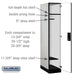 Salsbury 15" Wide Single Tier Designer Wood Locker - 1 Wide - 6 Feet High - 24 Inches Deep - Gray - Silver Electronic Locks - Sweatfully
