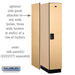 Salsbury 15" Wide Single Tier Designer Wood Locker - 1 Wide - 6 Feet High - 24 Inches Deep - Maple - Hasps - Sweatfully