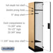 Salsbury 15" Wide Single Tier Designer Wood Locker - 1 Wide - 6 Feet High - 24 Inches Deep - Maple - Hasps - Sweatfully