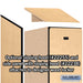 Salsbury 15" Wide Single Tier Designer Wood Locker - 1 Wide - 6 Feet High - 24 Inches Deep - Maple - Hasps - Sweatfully