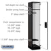 Salsbury 15" Wide Single Tier Designer Wood Locker - 1 Wide - 6 Feet High - 18 Inches Deep - Black - Black Electronic Locks - Sweatfully