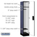 Salsbury 15" Wide Single Tier Designer Wood Locker - 1 Wide - 6 Feet High - 18 Inches Deep - Blue - Silver Electronic Locks - Sweatfully