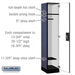 Salsbury 15" Wide Single Tier Designer Wood Locker - 1 Wide - 6 Feet High - 18 Inches Deep - Blue - Silver Resettable Combination Locks - Sweatfully