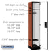 Salsbury 15" Wide Single Tier Designer Wood Locker - 1 Wide - 6 Feet High - 18 Inches Deep - Cherry - Silver Electronic Locks - Sweatfully