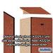 Salsbury 15" Wide Single Tier Designer Wood Locker - 1 Wide - 6 Feet High - 18 Inches Deep - Cherry - Hasps - Sweatfully