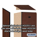 Salsbury 15" Wide Single Tier Designer Wood Locker - 1 Wide - 6 Feet High - 18 Inches Deep - Mahogany - Hasps - Sweatfully