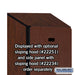 Salsbury 15" Wide Single Tier Designer Wood Locker - 1 Wide - 6 Feet High - 18 Inches Deep - Mahogany - Hasps - Sweatfully