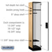 Salsbury 15" Wide Single Tier Designer Wood Locker - 1 Wide - 6 Feet High - 18 Inches Deep - Maple - Silver Electronic Locks - Sweatfully