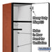 Salsbury 15" Wide Single Tier Designer Wood Locker - 1 Wide - 6 Feet High - 18 Inches Deep - Cherry - Hasps - Sweatfully