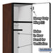 Salsbury 15" Wide Single Tier Designer Wood Locker - 1 Wide - 6 Feet High - 18 Inches Deep - Mahogany - Hasps - Sweatfully