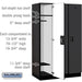 Salsbury 15" Wide Single Tier Designer Wood Locker - 3 Wide - 6 Feet High - 21 Inches Deep - Black - Black Resettable Combination Locks - Sweatfully