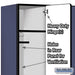 Salsbury 15" Wide Single Tier Designer Wood Locker - 3 Wide - 6 Feet High - 21 Inches Deep - Blue - Hasps - Sweatfully