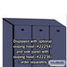 Salsbury 15" Wide Single Tier Designer Wood Locker - 3 Wide - 6 Feet High - 21 Inches Deep - Blue - Hasps - Sweatfully