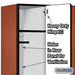 Salsbury 15" Wide Single Tier Designer Wood Locker - 3 Wide - 6 Feet High - 21 Inches Deep - Cherry - Hasps - Sweatfully