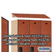 Salsbury 15" Wide Single Tier Designer Wood Locker - 3 Wide - 6 Feet High - 21 Inches Deep - Cherry - Hasps - Sweatfully