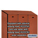 Salsbury 15" Wide Single Tier Designer Wood Locker - 3 Wide - 6 Feet High - 21 Inches Deep - Cherry - Hasps - Sweatfully