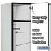 Salsbury 15" Wide Single Tier Designer Wood Locker - 3 Wide - 6 Feet High - 21 Inches Deep - Gray - Hasps - Sweatfully