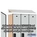 Salsbury 15" Wide Single Tier Designer Wood Locker - 3 Wide - 6 Feet High - 21 Inches Deep - Gray - Hasps - Sweatfully