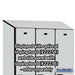 Salsbury 15" Wide Single Tier Designer Wood Locker - 3 Wide - 6 Feet High - 21 Inches Deep - Gray - Hasps - Sweatfully