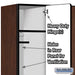Salsbury 15" Wide Single Tier Designer Wood Locker - 3 Wide - 6 Feet High - 21 Inches Deep - Mahogany - Hasps - Sweatfully
