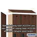 Salsbury 15" Wide Single Tier Designer Wood Locker - 3 Wide - 6 Feet High - 21 Inches Deep - Mahogany - Hasps - Sweatfully