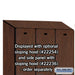 Salsbury 15" Wide Single Tier Designer Wood Locker - 3 Wide - 6 Feet High - 21 Inches Deep - Mahogany - Hasps - Sweatfully