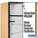 Salsbury 15" Wide Single Tier Designer Wood Locker - 3 Wide - 6 Feet High - 21 Inches Deep - Maple - Hasps - Sweatfully